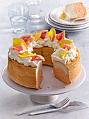 Orange Angel food cake