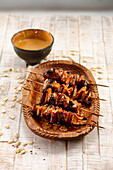 Herby mushroom kebabs