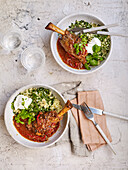 Lamb tagine with silverbeet and cauliflower couscous