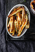 Roasted parsnips