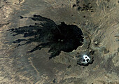 Tarso Tousside Volcano, Tibesti Mountains, satellite image