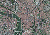 Toulouse Historical Centre, France, aerial photography