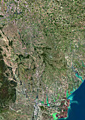 Moldova, satellite image
