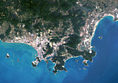 Sanya, Hainan, China, satellite image