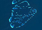 South Maalhosmadulu Atoll, Maldives, satellite image