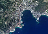 Ajaccio, France, satellite image