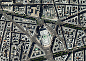 Palais Garnier, Paris, France, satellite image