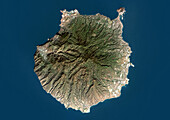 Gran Canaria, Las Palmas, Canary Islands, satellite image