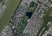 Central Park, New York, USA, satellite image