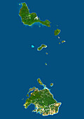 Shefa, Vanuatu, satellite image