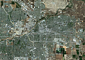 Bakersfield, California, USA, satellite image