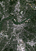Louisville, Kentucky, USA, satellite image