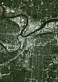 Kansas City, Missouri, USA, satellite image