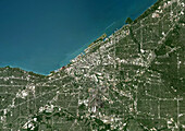 Cleveland, Ohio, USA, satellite image