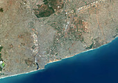Accra, Ghana, satellite image