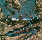 Victoria Falls, satellite image
