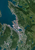 Bergen, Norway, satellite image