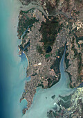 Mumbai, India, satellite image