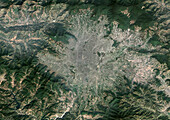 Kathmandu, Nepal, satellite image