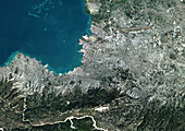 Port-au-Prince, Haiti, satellite image