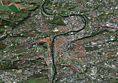 Prague, Czech Republic, satellite image