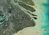 Shanghai, China, satellite image