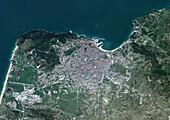 Tangier, Morocco, satellite image