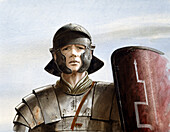 Roman soldier, c1st century, illustration