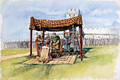 William the Conqueror at Old Sarum, 1086, illustration