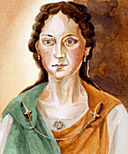 Roman woman, late 2nd century, illustration