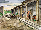 Housesteads Roman Fort, 2nd century, illustration