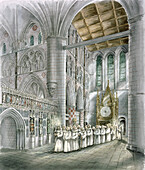 Rievaulx Abbey, 15th century, illustration