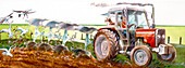 Ploughing, illustration
