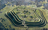 Old Oswestry Hill Fort, Iron Age, illustration