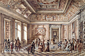 Bolsover Castle entrance hall, c17th century, illustration