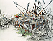 Battle of Flodden Field, 1513, illustration