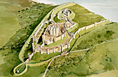 Dover Castle, c1300, illustration