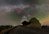 Nicholas U Mayall Telescope during a total lunar eclipse