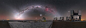 Very Large Telescope at night, Chile