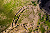 Cleeve Hill iron age fort, UK, aerial photograph