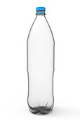 Empty plastic bottle, illustration