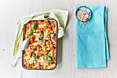 Macaroni aubergine bake