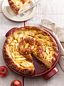 Pretzel dough crusted apple pie