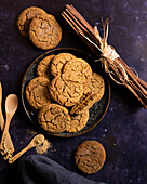 Snickerdoodle cookies with ginger and cinnamon