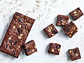 Chocolate and hazelnut brownie