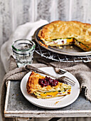 Egg and bacon pie