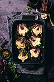 Artichokes with herbs