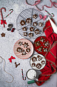 Advent calendar of carob cookies