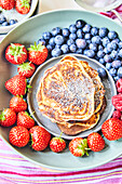 Pancakes with fresh berries