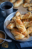 Puff pastry with curd cheese